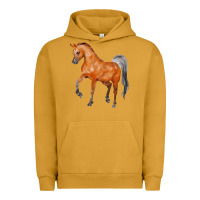 Pigment Peanut Butter horse Urban Hoodie - FaDigitalArtStudio