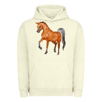 Pigment Pistachio horse Urban Hoodie - FaDigitalArtStudio