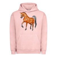 Pigment Salmon horse Urban Hoodie - FaDigitalArtStudio