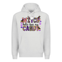 Dove Grey Witch Better Have My Candy Premium Hoodie - CowhideDigitalArt