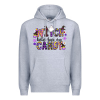 Heather Grey Witch Better Have My Candy Premium Hoodie - CowhideDigitalArt