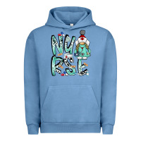 Pigment Pebble Blue nurse Urban Hoodie - RacoonDesign