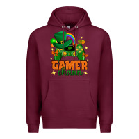 Burgundy Gamer chaun st.patricks day Premium Hoodie - Neo Western