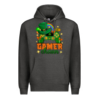 Charcoal Heather Gamer chaun st.patricks day Premium Hoodie - Neo Western