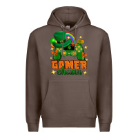 Coffee Gamer chaun st.patricks day Premium Hoodie - Neo Western