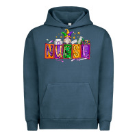 Pigment Midnight Navy nurse mardi gras Urban Hoodie - RacoonDesign