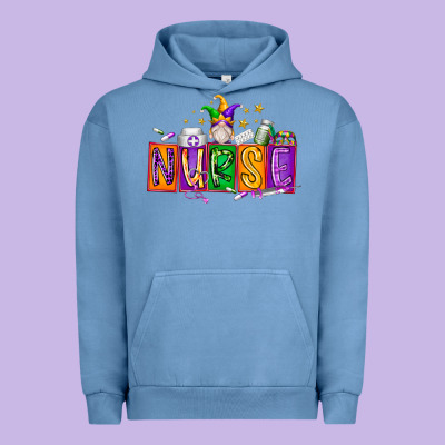 Nurse Mardi Gras Urban Hoodie Designed By Racoondesign