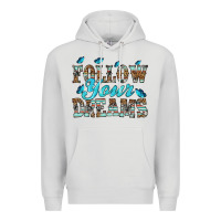 Dove Grey follow your dreams Premium Hoodie - HRA Design Shop
