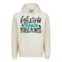 Oatmeal Heather follow your dreams Premium Hoodie - HRA Design Shop