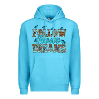 Ocean Blue follow your dreams Premium Hoodie - HRA Design Shop