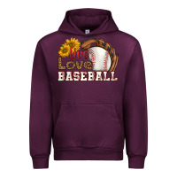 Mauve Wine live love baseball Urban Hoodie - HRA Design Shop