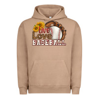 Pigment Burro live love baseball Urban Hoodie - HRA Design Shop