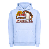 Pigment Grape Ice live love baseball Urban Hoodie - HRA Design Shop