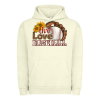 Pigment Pistachio live love baseball Urban Hoodie - HRA Design Shop