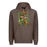 Coffee Happy st. patricks day Premium Hoodie - Neo Western