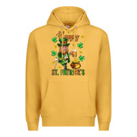 Mustard Happy st. patricks day Premium Hoodie - Neo Western