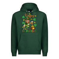 Sports Green Happy st. patricks day Premium Hoodie - Neo Western