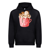 Black hotcocoa with snowman  fa element Urban Hoodie - FaDigitalArtStudio