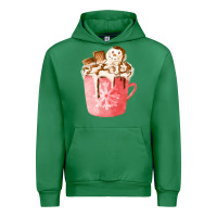 Emerald hotcocoa with snowman  fa element Urban Hoodie - FaDigitalArtStudio
