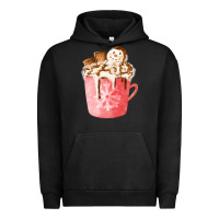 Pigment Black hotcocoa with snowman  fa element Urban Hoodie - FaDigitalArtStudio