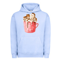 Pigment Grape Ice hotcocoa with snowman  fa element Urban Hoodie - FaDigitalArtStudio