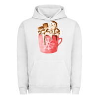 Pigment Lunar Rock hotcocoa with snowman  fa element Urban Hoodie - FaDigitalArtStudio