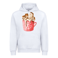 White hotcocoa with snowman  fa element Urban Hoodie - FaDigitalArtStudio
