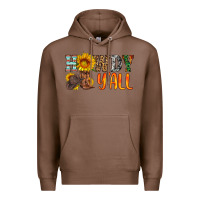 Chestnut howdy y all Premium Hoodie - HRA Design Shop