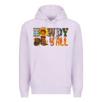 Lilac howdy y all Premium Hoodie - HRA Design Shop