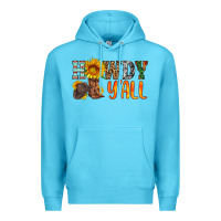 Ocean Blue howdy y all Premium Hoodie - HRA Design Shop