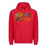 Red howdy y all Premium Hoodie - HRA Design Shop