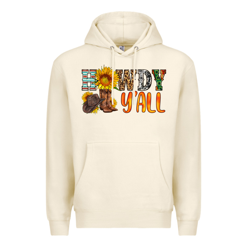 Howdy Y All Premium Hoodie by HRA Design Shop | Teevron