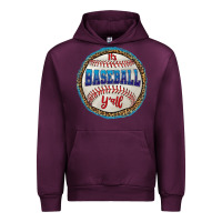 Mauve Wine it's baseball y'all Urban Hoodie - HRA Design Shop