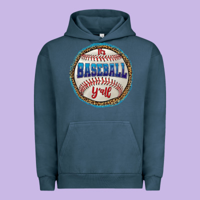 It's Baseball Y'all Urban Hoodie Designed By Hra Design Shop