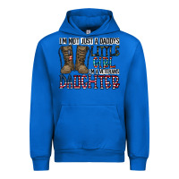 Cobalt I'm Not Just A Daddy's Little Girl Urban Hoodie - CowhideDigitalArt