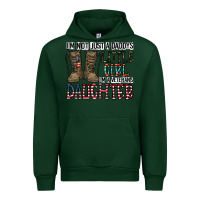 Forest Green I'm Not Just A Daddy's Little Girl Urban Hoodie - CowhideDigitalArt