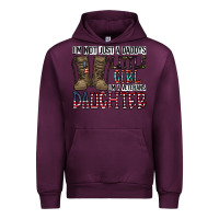 Mauve Wine I'm Not Just A Daddy's Little Girl Urban Hoodie - CowhideDigitalArt