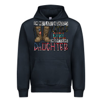Navy I'm Not Just A Daddy's Little Girl Urban Hoodie - CowhideDigitalArt