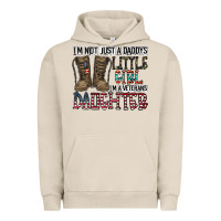Pigment French Oak I'm Not Just A Daddy's Little Girl Urban Hoodie - CowhideDigitalArt