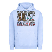 Pigment Grape Ice I'm Not Just A Daddy's Little Girl Urban Hoodie - CowhideDigitalArt