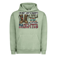 Pigment Oil Green I'm Not Just A Daddy's Little Girl Urban Hoodie - CowhideDigitalArt