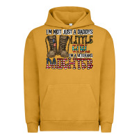 Pigment Peanut Butter I'm Not Just A Daddy's Little Girl Urban Hoodie - CowhideDigitalArt