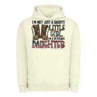 Pigment Pistachio I'm Not Just A Daddy's Little Girl Urban Hoodie - CowhideDigitalArt