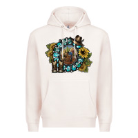 Pale Pink cowboy take me away 2 Premium Hoodie - SublimationCraftShop