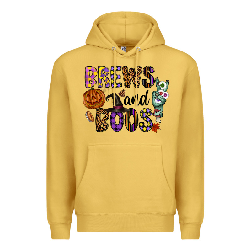 Brews And Boos Premium Hoodie by CowhideDigitalArt | Teevron