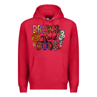 Cardinal Brews And Boos Premium Hoodie - CowhideDigitalArt
