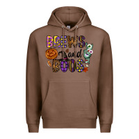 Chestnut Brews And Boos Premium Hoodie - CowhideDigitalArt