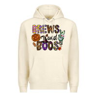 Sandshell Brews And Boos Premium Hoodie - CowhideDigitalArt