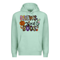 Seafoam Brews And Boos Premium Hoodie - CowhideDigitalArt