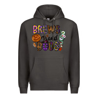 Smoke Brews And Boos Premium Hoodie - CowhideDigitalArt
